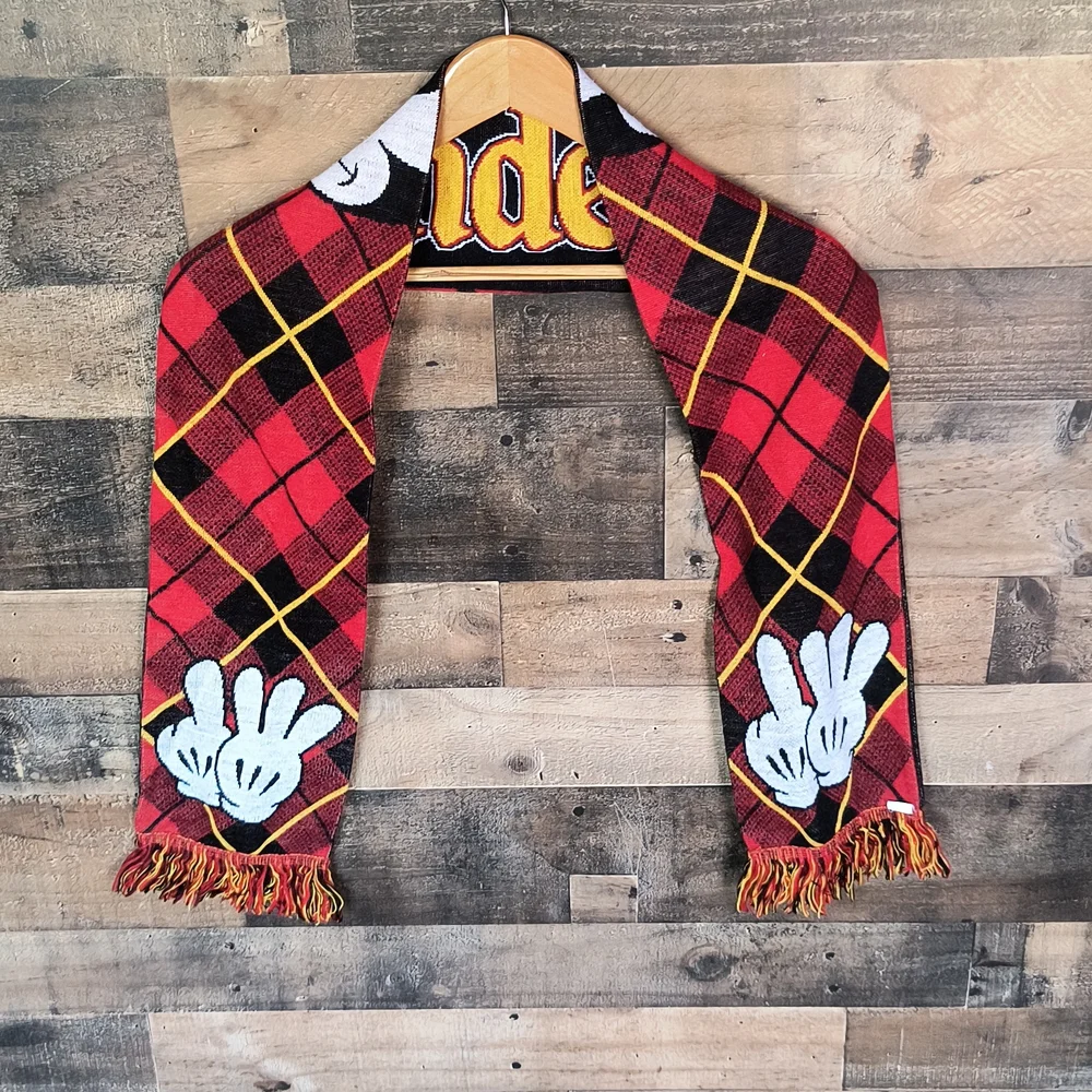 Disney Neverlanders Social Club Mickey Plaid Scarf